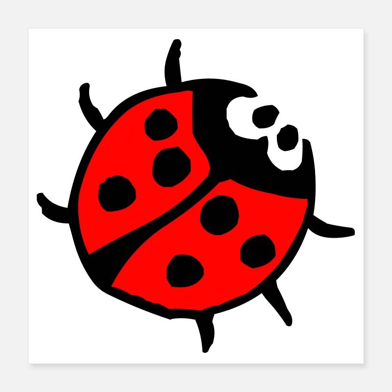 Coccinelle Poster 40 x 40 cm
