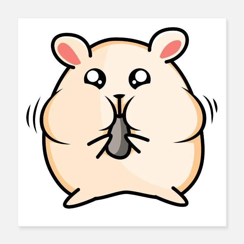 Hamster design Poster 16" x 16" (40x40 cm)