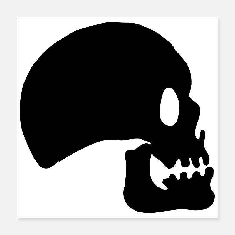 Skull or skull for a flag. Poster 16" x 16" (40x40 cm)