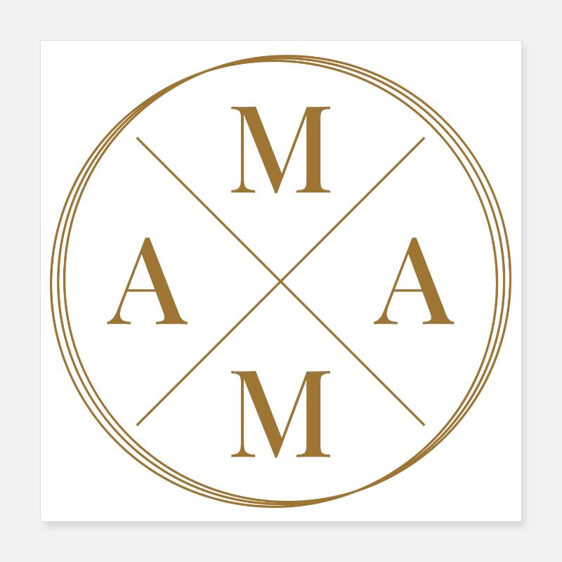 Mama Mutter Muttertag Poster 40x40 cm