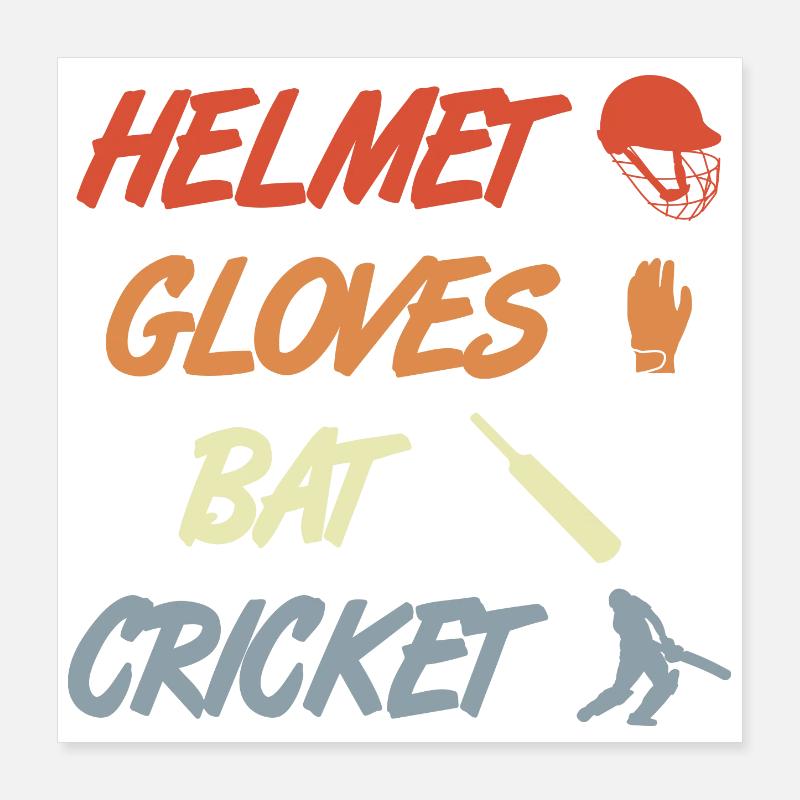 Dicton de cricket Poster 40 x 40 cm