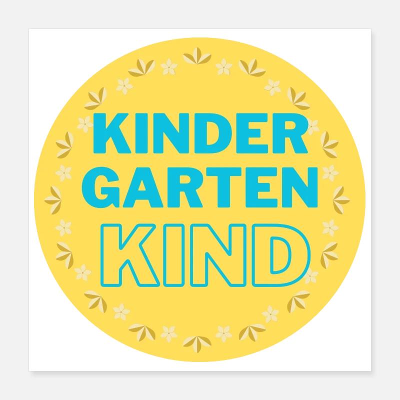 Kindergartenkind Poster 40x40 cm
