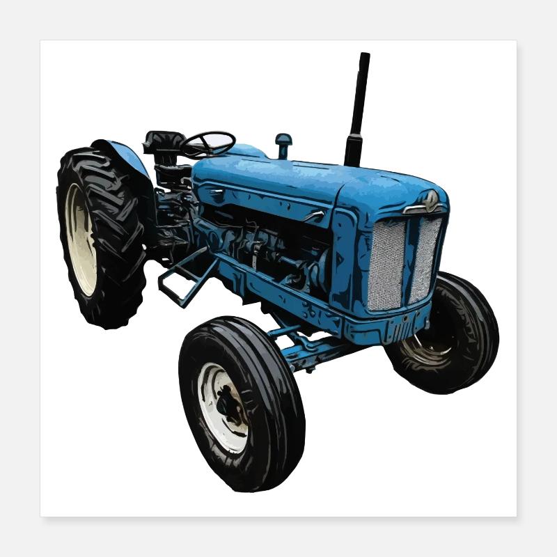 Traktor Super Major 6 Poster 40x40 cm