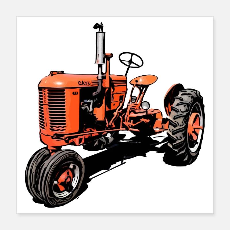 Case VAC Traktor Poster 40x40 cm