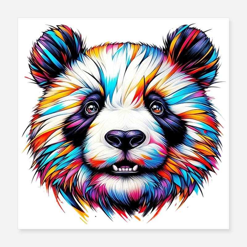 Panda Poster 16" x 16" (40x40 cm)