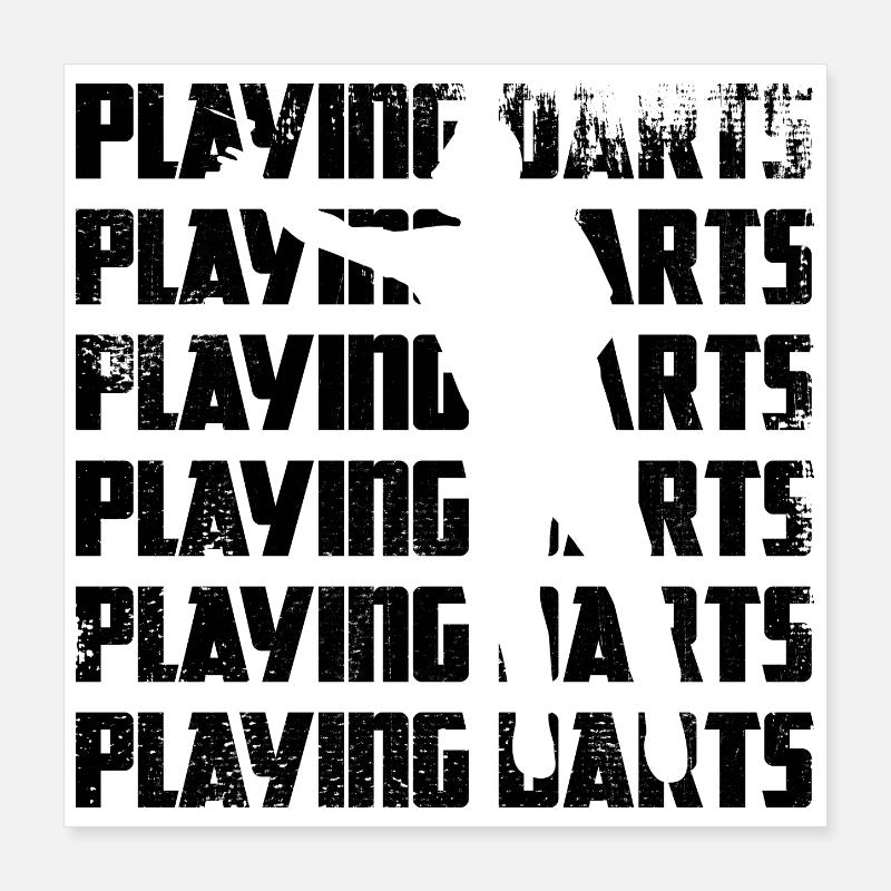 Dart Poster 16" x 16" (40x40 cm)