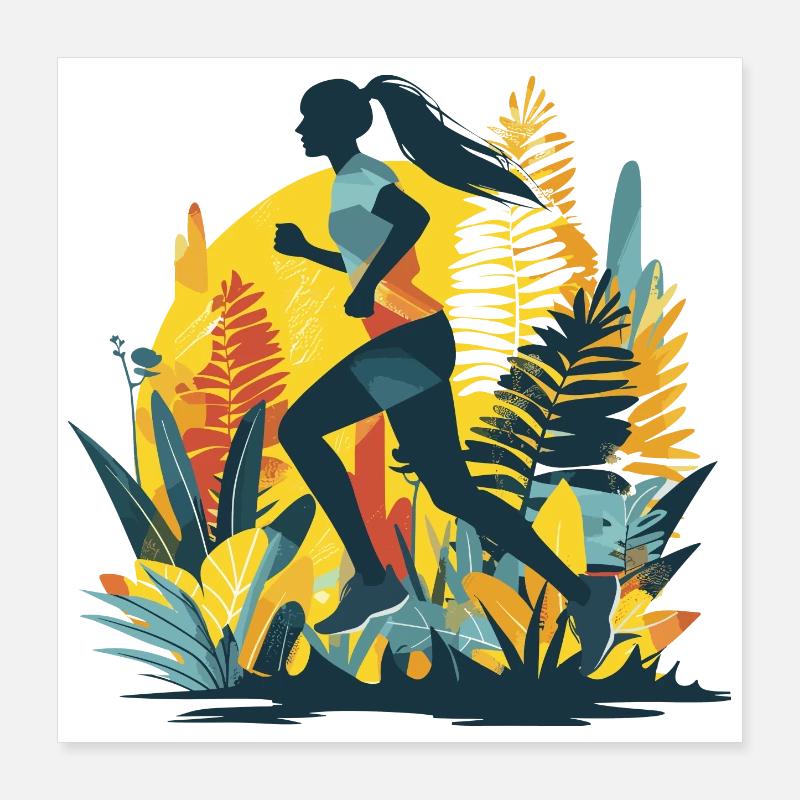 Runner Comic Poster 16" x 16" (40x40 cm)