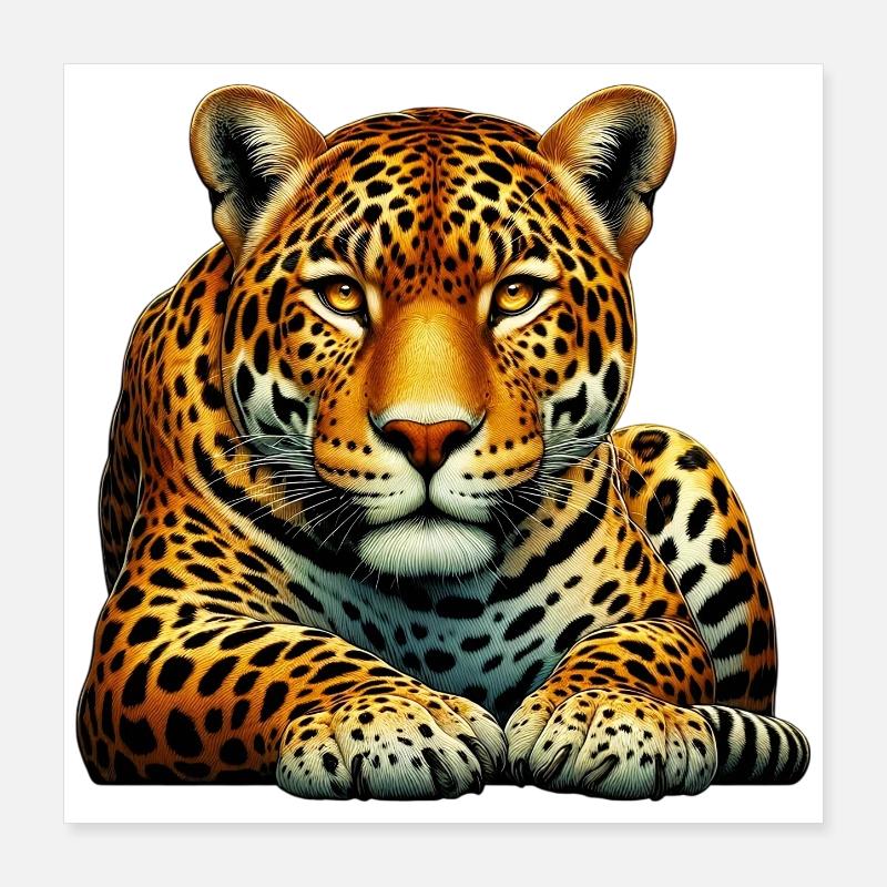Leopard Poster 40x40 cm