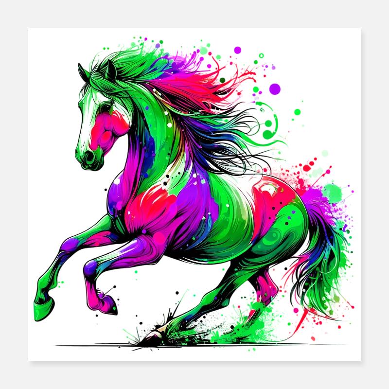 Pferd Poster 40x40 cm