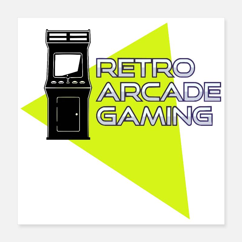 Retro arcade gaming Poster 40 x 40 cm