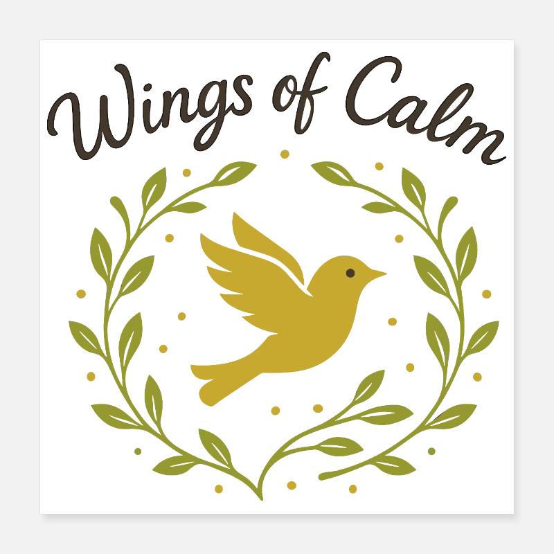 Ailes du calme Poster 40 x 40 cm