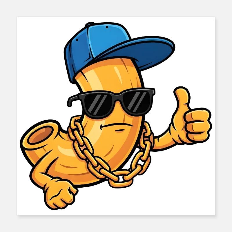 macaroni au fromage Poster 40 x 40 cm