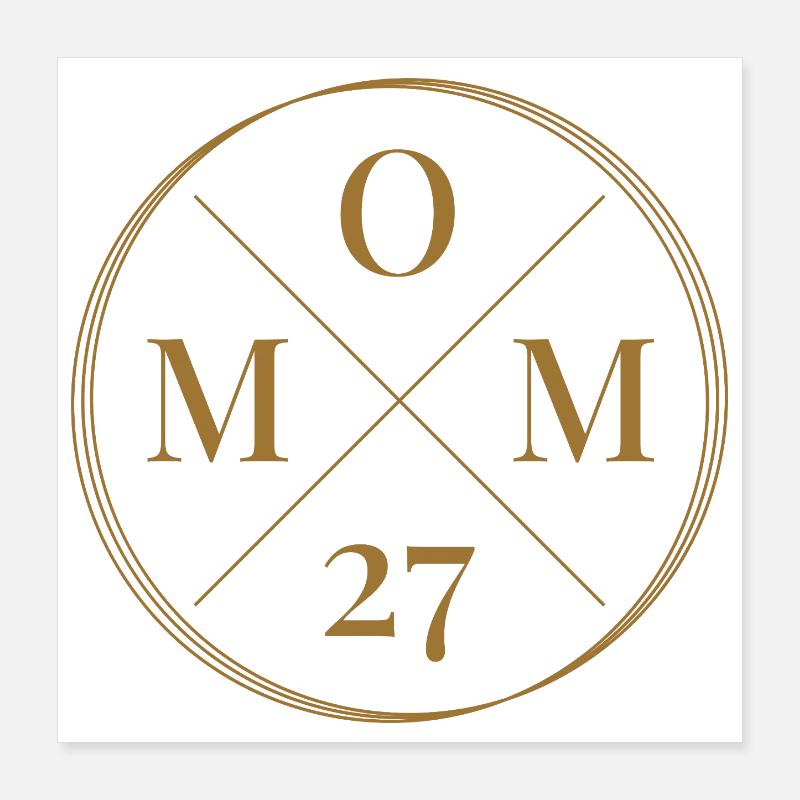 Maman 27 ans Poster 40 x 40 cm