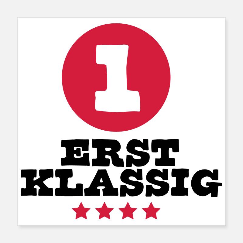 schulkind sport einschulung Poster 40x40 cm