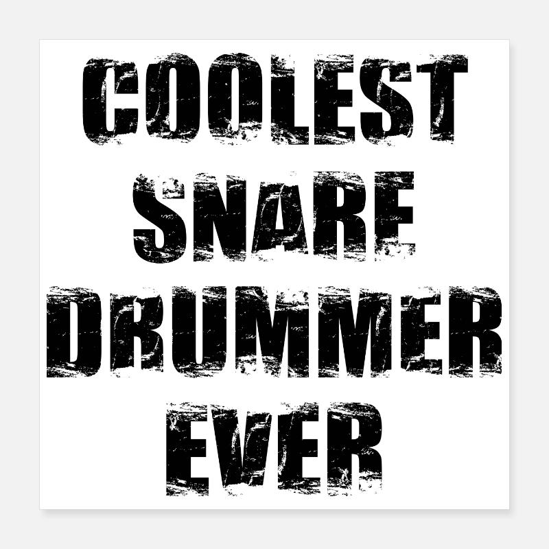 Schnarrtrommler Poster 40x40 cm