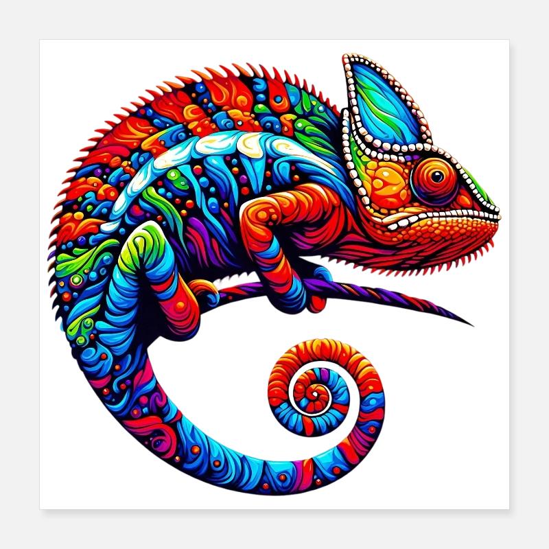 Chameleon Poster 16" x 16" (40x40 cm)
