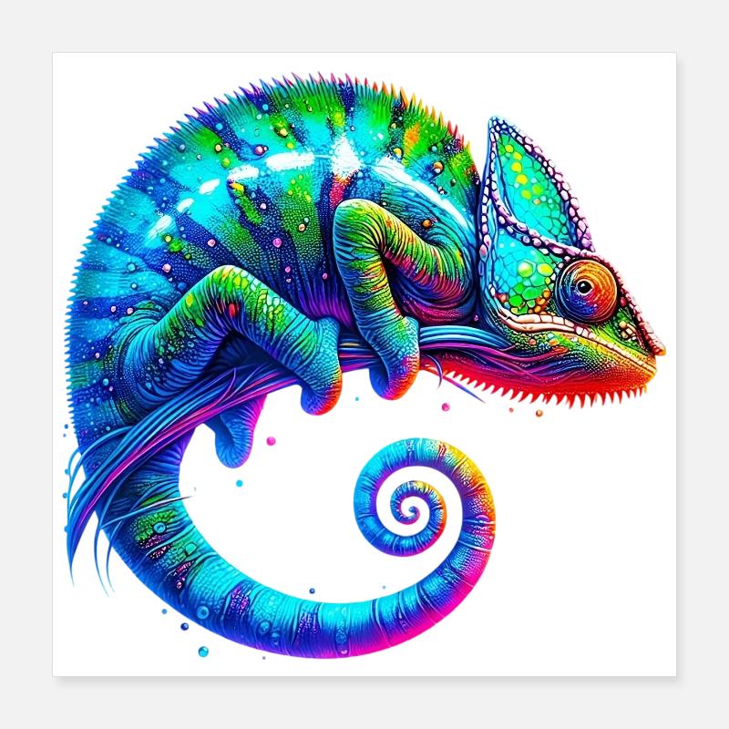 Chameleon Poster 16" x 16" (40x40 cm)