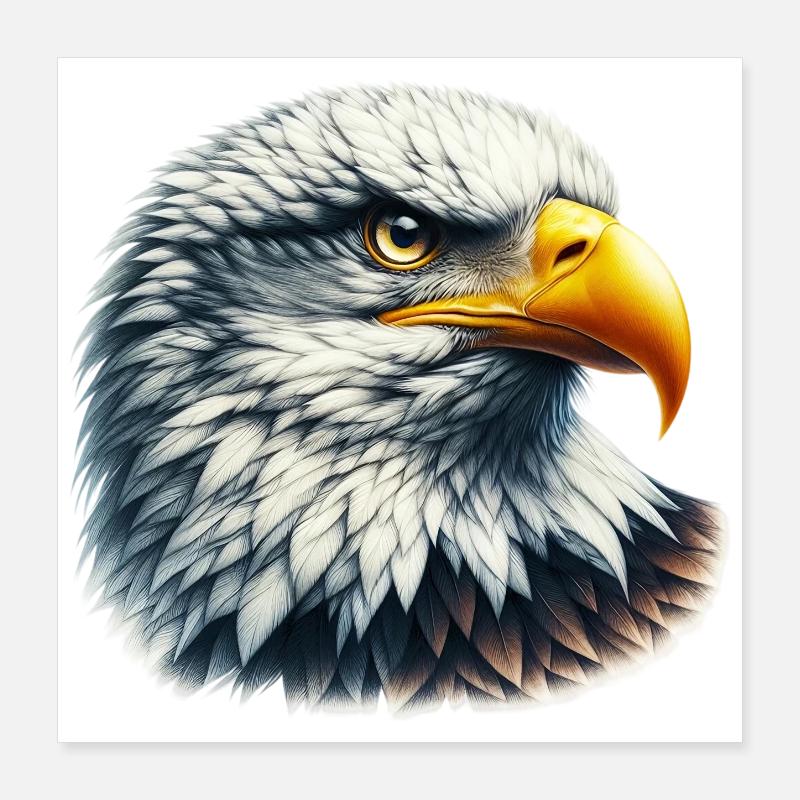 Eagle Poster 16" x 16" (40x40 cm)
