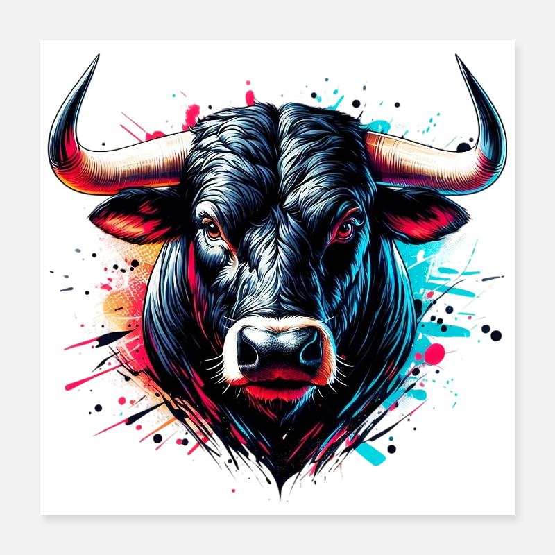 Taureau Poster 40 x 40 cm