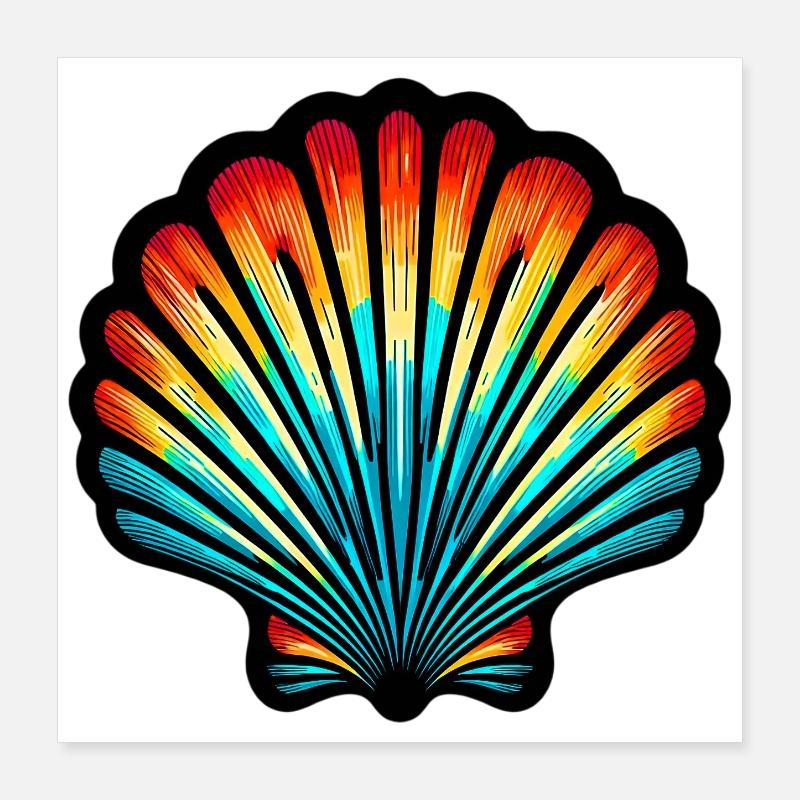 Coquille Poster 40 x 40 cm