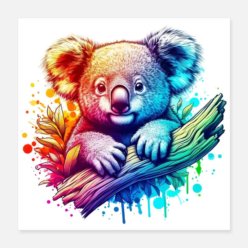 Koala Poster 16" x 16" (40x40 cm)
