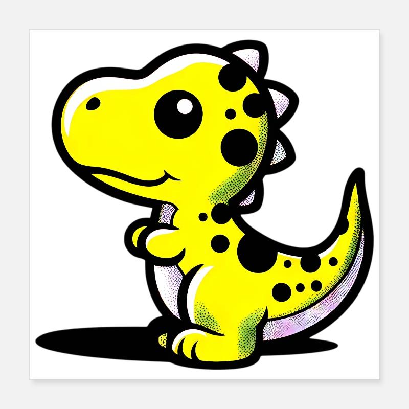 Dinosaur Poster 16" x 16" (40x40 cm)