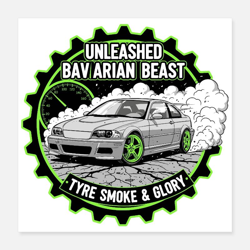 Unleashed Bavarian Beast Poster 40x40 cm