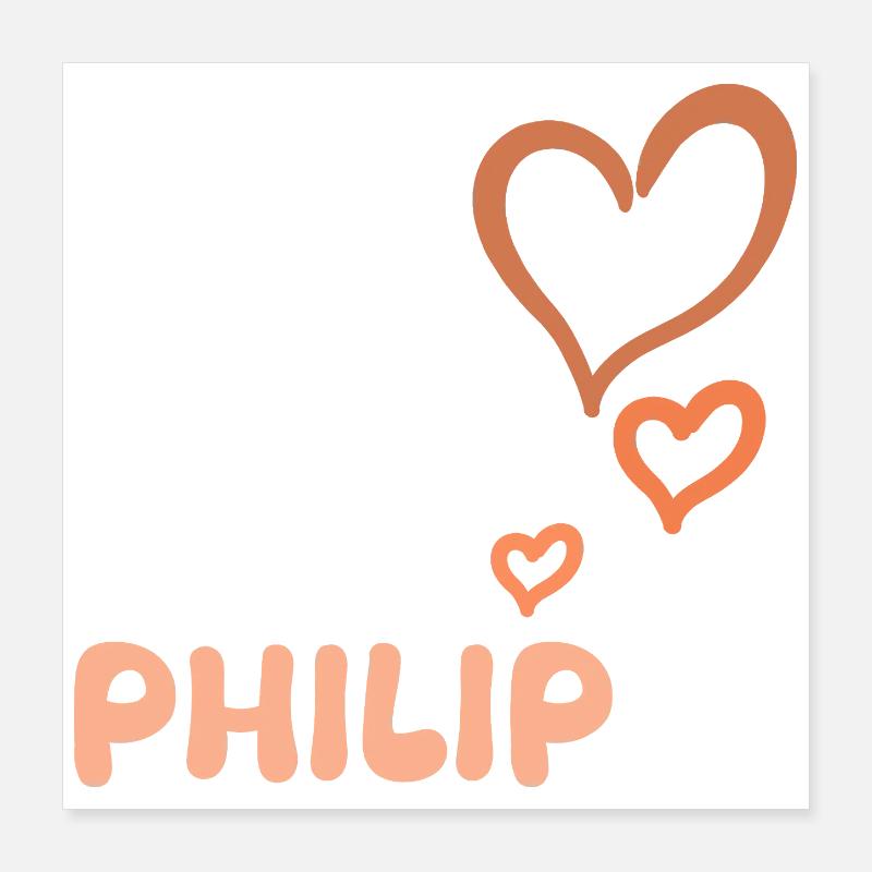 Gift for Philip Poster 16" x 16" (40x40 cm)