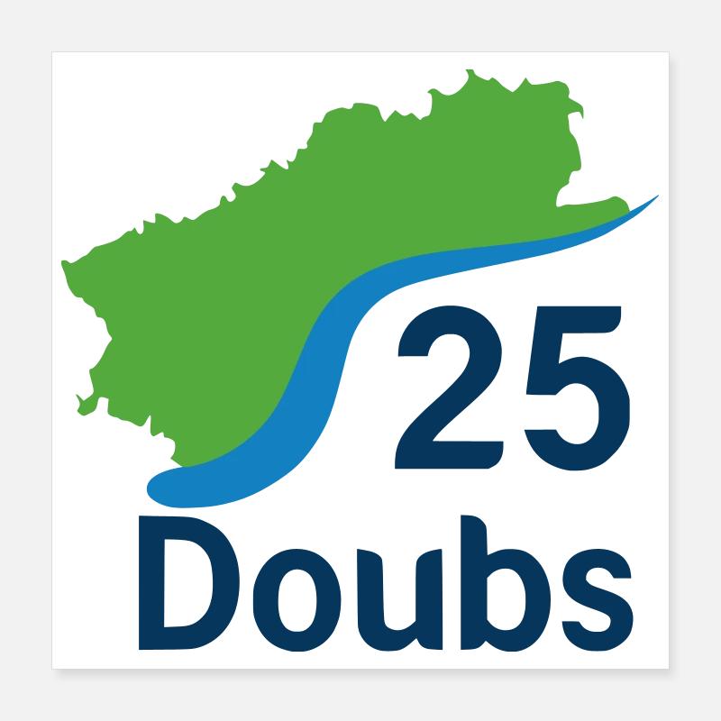 Doubs 25 Poster 40 x 40 cm