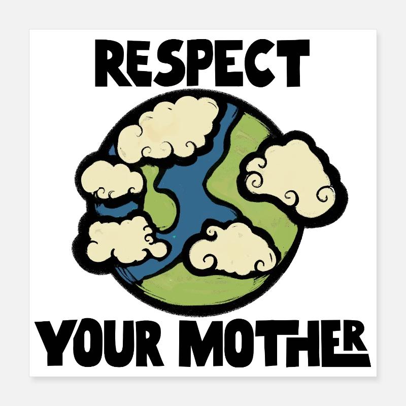 Whimsy Cloud Globe Poster 16" x 16" (40x40 cm)