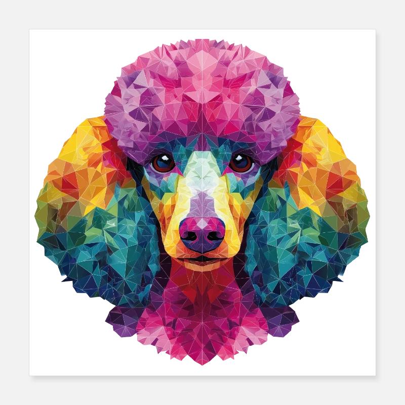 Poodle Dog Poster 16" x 16" (40x40 cm)
