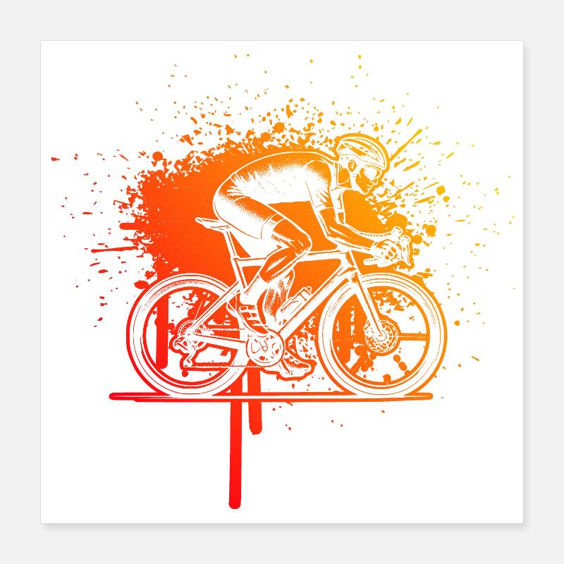 Déclaration directe sur le vélo de route Poster 40 x 40 cm