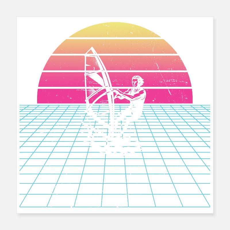 Statement for all windsurfers Poster 16" x 16" (40x40 cm)