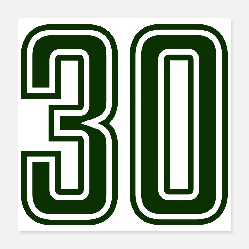 30 Poster 40x40 cm