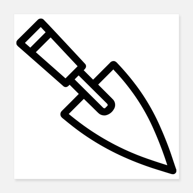 Trowel Poster 16" x 16" (40x40 cm)