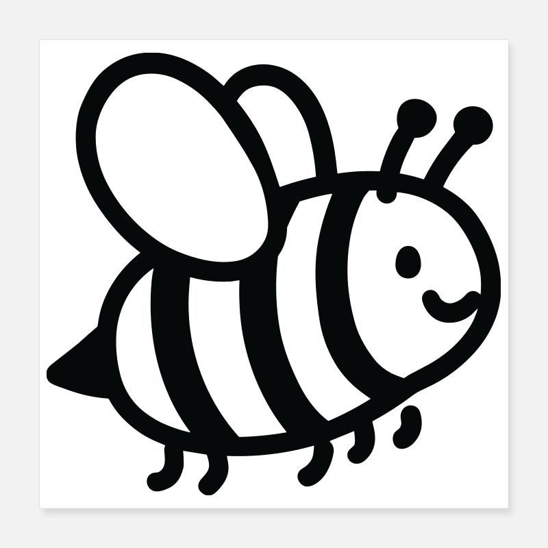 Abeille Poster 40 x 40 cm
