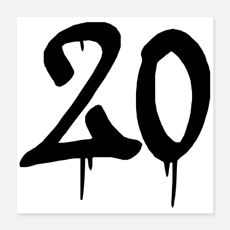 20_graffiti Poster 40 x 40 cm