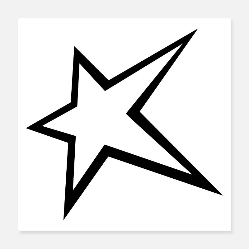 Cooler Stern Poster 40x40 cm