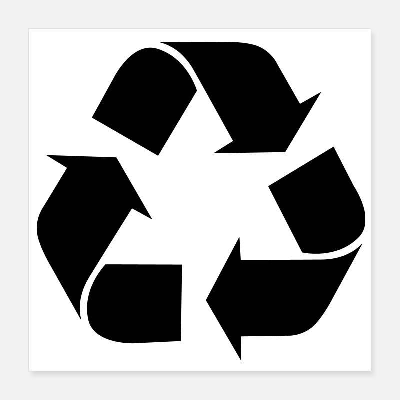 Recycle recycling Poster 16" x 16" (40x40 cm)