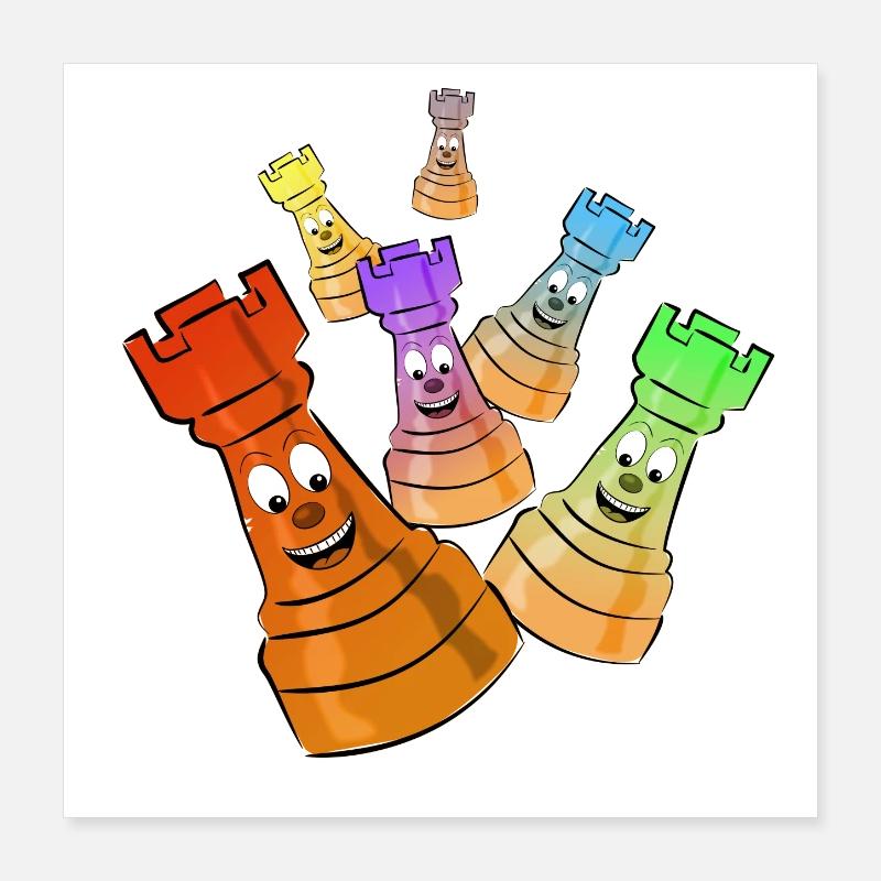 chess Poster 16" x 16" (40x40 cm)
