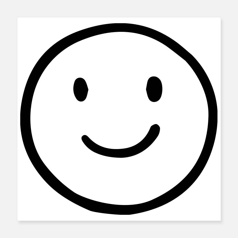 Smile Poster 40x40 cm