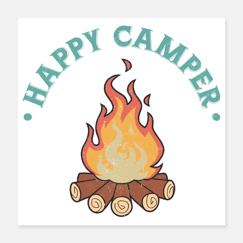 Felice Camper Poster 40x40 cm