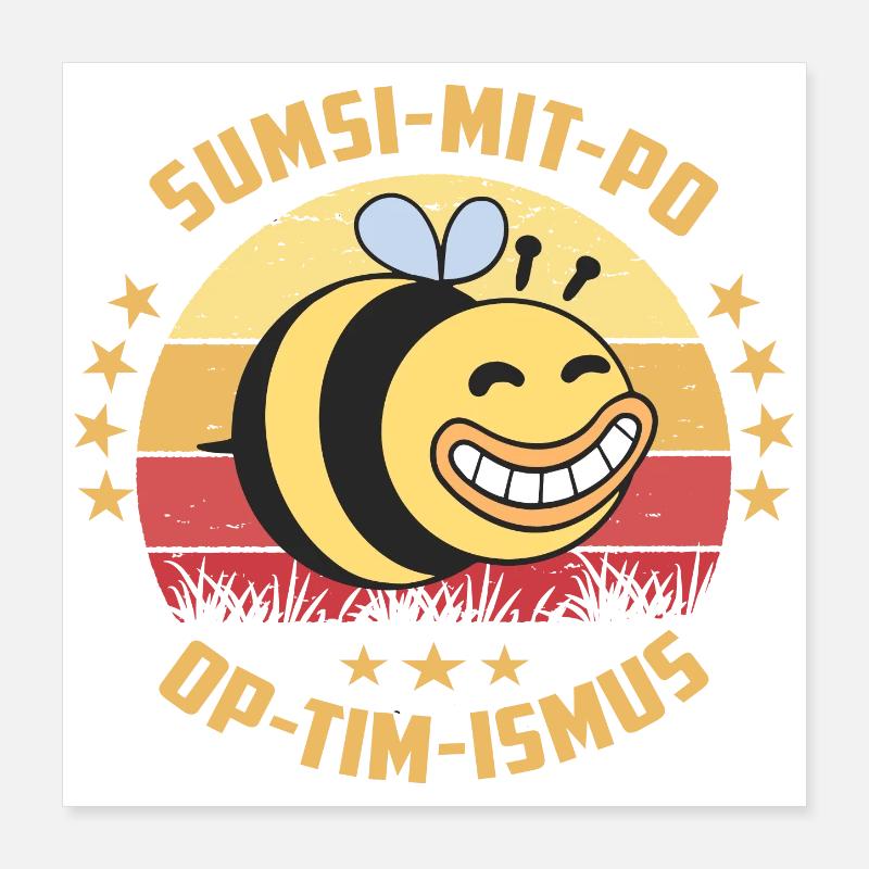 Optimism or Sumsi with buttocks Poster 16" x 16" (40x40 cm)