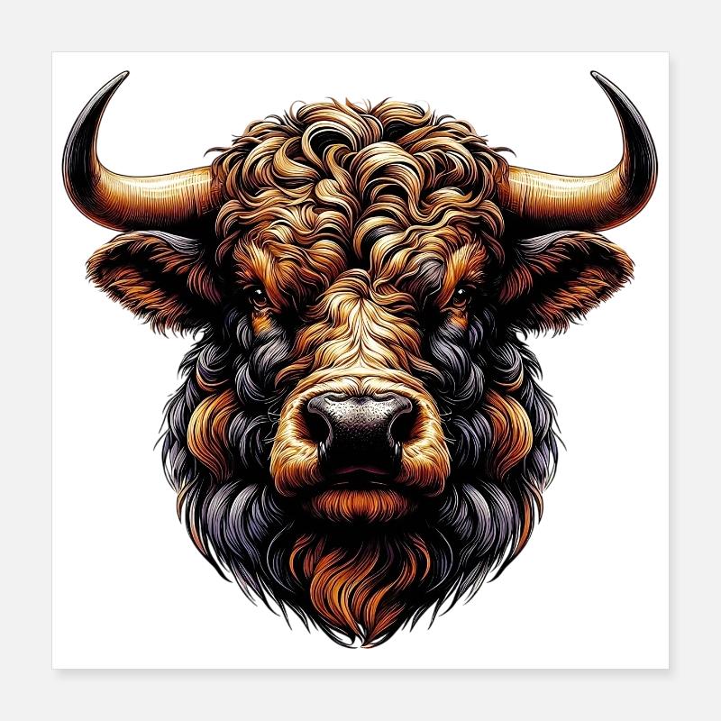 Taureau Poster 40 x 40 cm