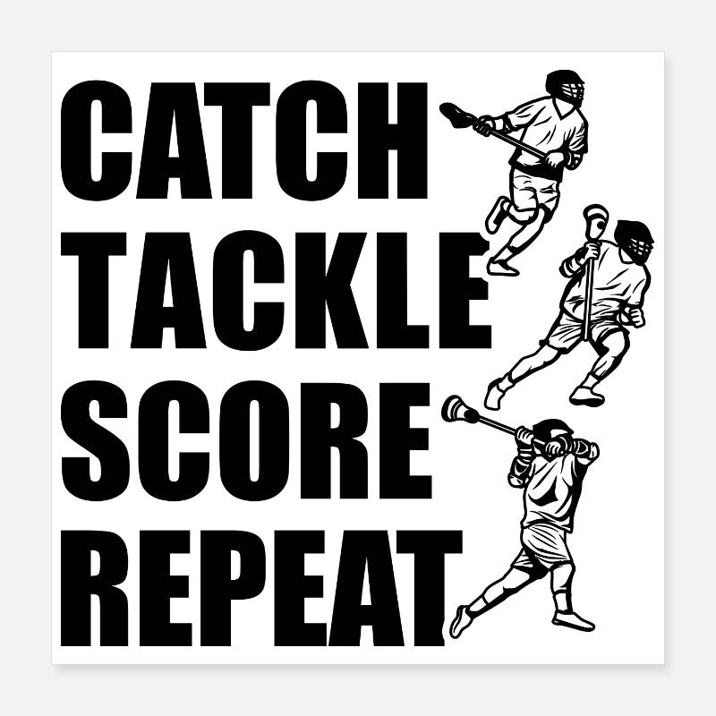 Catch, tackle, points, repeat Poster 16" x 16" (40x40 cm)