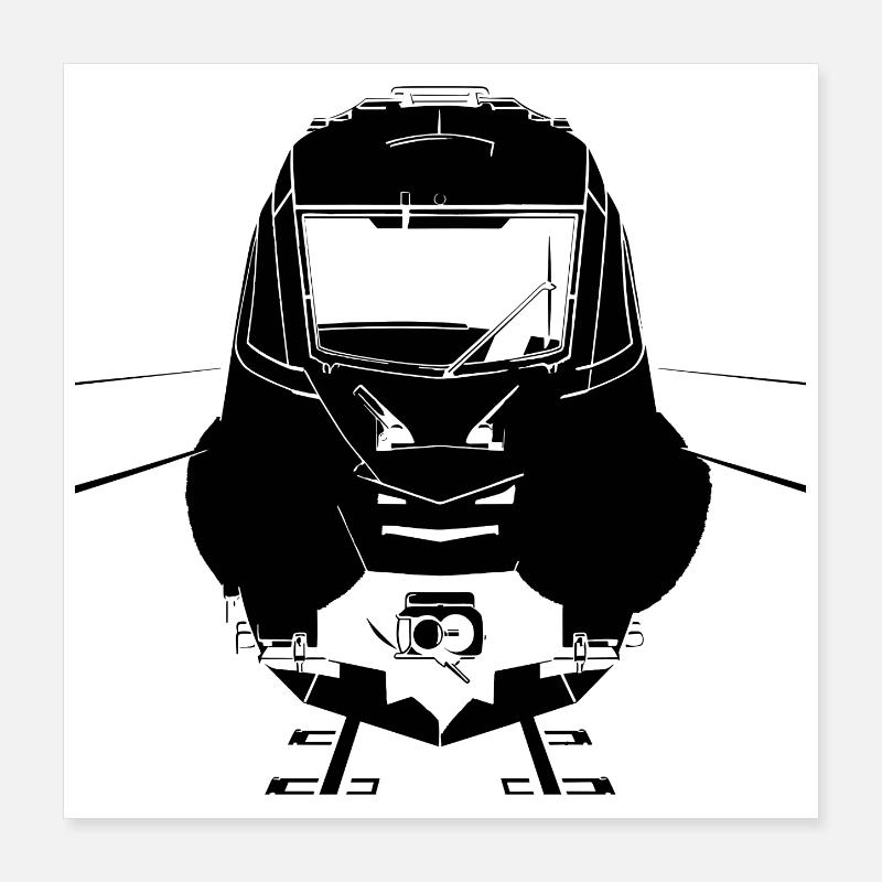 Eisenbahn Poster 40x40 cm