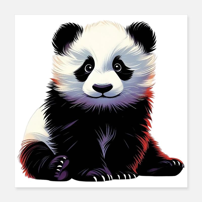 Panda Poster 40x40 cm