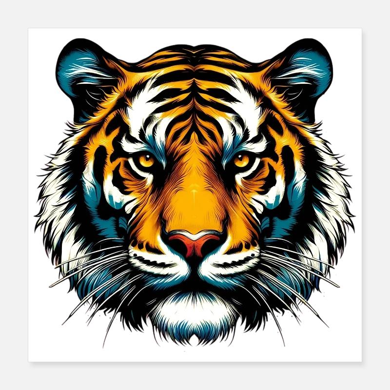 Tigre Poster 40 x 40 cm