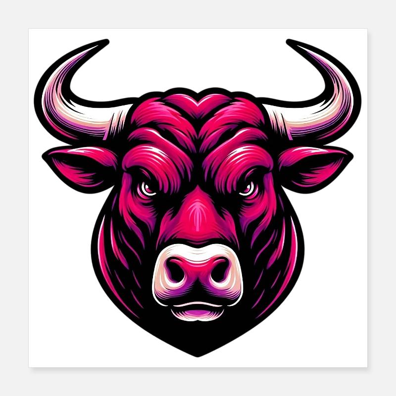 Taureau Poster 40 x 40 cm