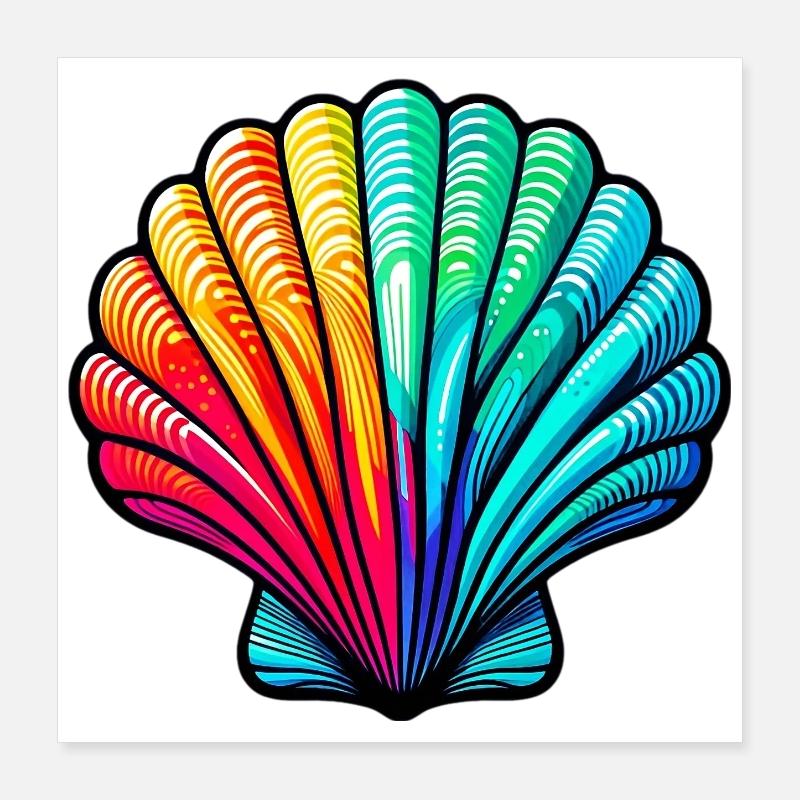 Coquille Poster 40 x 40 cm
